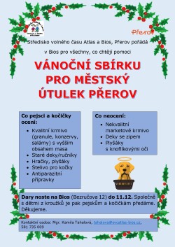 Vánoční sbírka pro útulek